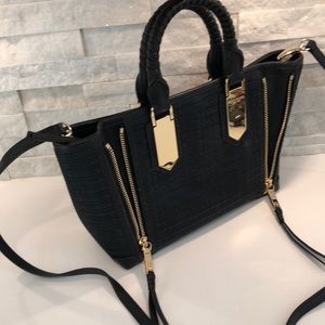 Henri bendel mini A-list tote (basket W leather)